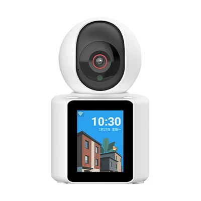 Kétirányú videokamera 2,8 hüvelykes képernyővel, 360 fokos intelligens monitorral