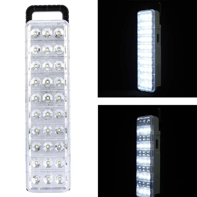 Újratölthető vészvilágítás, szuper fényes, energiatakarékos falra szerelhető otthoni LED lámpa - 30 led