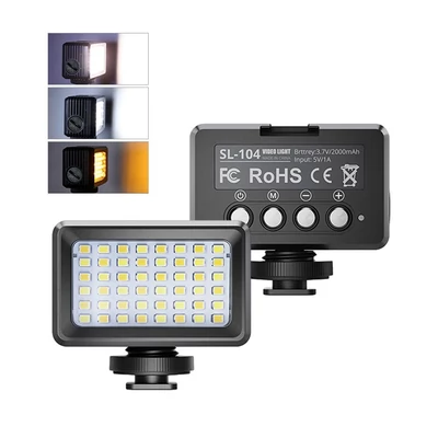 Mini LED videolámpa vízálló töltőlámpa LED búvárlámpa 2700K-9000K kétszínű hőmérséklet