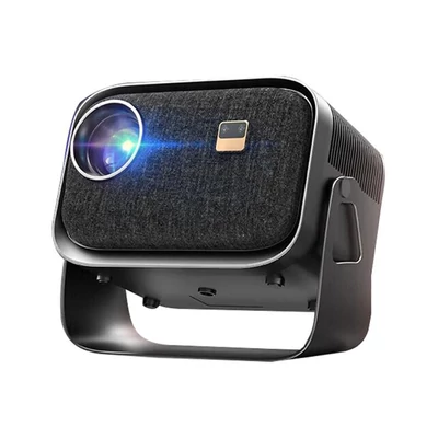 K6 Mini hordozható projektor 1080P dekódoló trapéztorzítás korrekció hangvezérléssel
