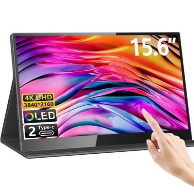 15,6 hüvelykes hordozható monitor UHD 4K OLED külső kijelzővel bővített monitor - érintőképernyő