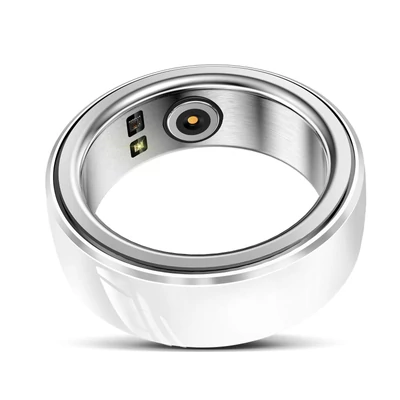 Rogbid R8 Smart Fitness nyomkövető gyűrű, Többféle sportmód Android, iOS rendszerrel - Fehér, 16mm