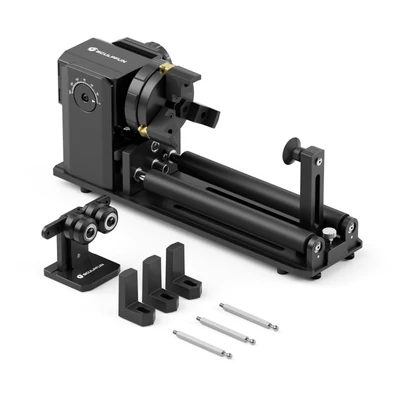 SCULPFUN RA Pro Max 4 az 1-ben forgó tokmány lézergravírozóhoz, Y tengelyű többfunkciós forgóhenger