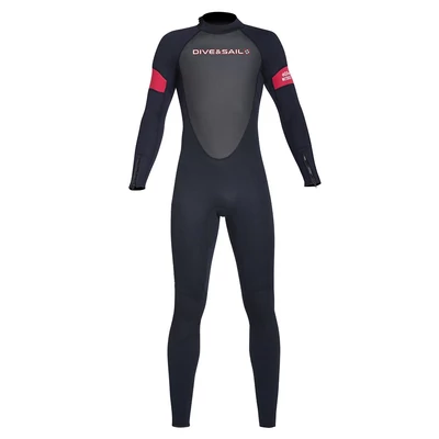 DIVE&SAIL teljes testű búvárruha 3 mm-es hosszú ujjú, vastagított melegséggel búvárkodáshoz - Férfi, L méret