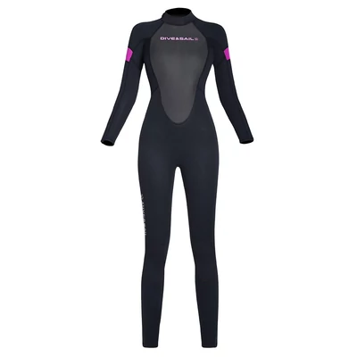 DIVE&SAIL teljes testű búvárruha 3 mm-es hosszú ujjú, vastagított melegséggel búvárkodáshoz - Női, M méret