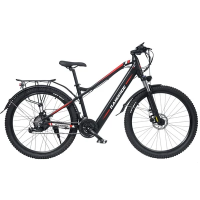 RANDRIDE Y90BL elektromos kerékpár 27,5 hüvelykes gumiabronccsal, 500 W-os motor - Fekete
