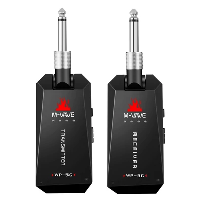 M-VAVE WP-5G vezeték nélküli 5.8G gitárrendszer újratölthető audio adó és vevő