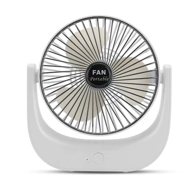 Hordozható mini asztali elektromos hűtőventilátor, 3 fokozatban állítható - Fehér és fekete