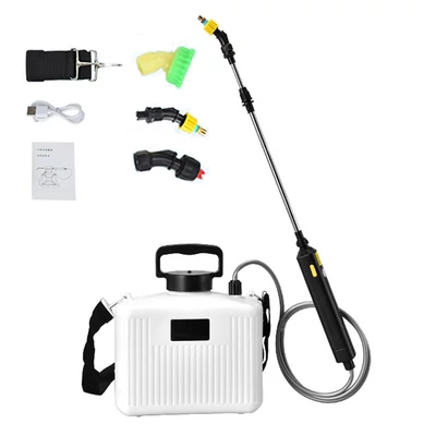 Válltípus, elektromos kertészeti sprinkler, kerti növények öntözőkészülék - Fehér