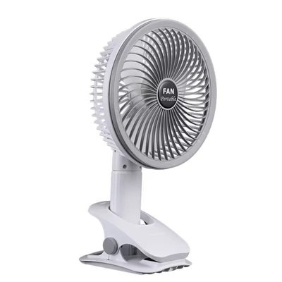 Hordozható elektromos, többfunkciós rögzíthető ventilátor – szabályozható éjszakai lámpa nélkül