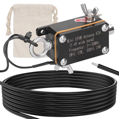 Zseb K24 3-30MHz frekvenciasávos rövidhullámú EFHW antenna