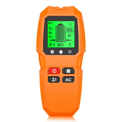 Stud Finder fali szkenner 5 az 1-ben elektronikus Stud Detector HD LCD kijelzővel - Sárga