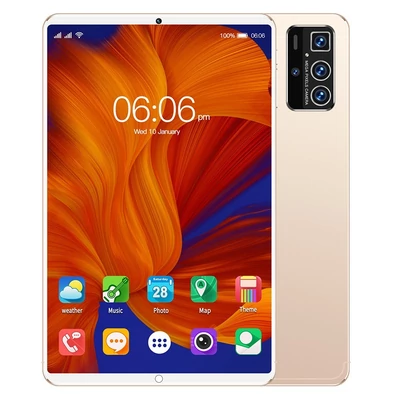Pro14 10,1 hüvelykes Android 13 táblagép tiszta IPS érintőképernyővel, 8000 mAh akkumulátorral, 8 GB+128 GB - Arany