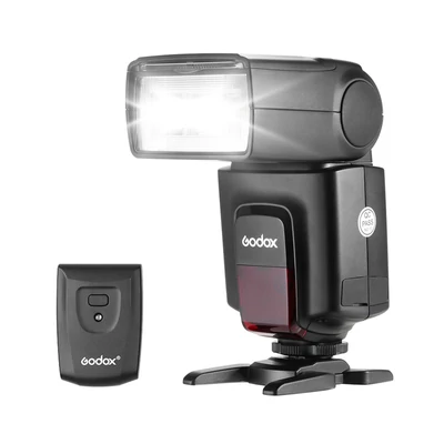 Godox TT520Ⅱ Univerzális beépített vaku, elektronikus Speedlite vaku + AT-16 2,4G vezeték nélküli indítójeladó
