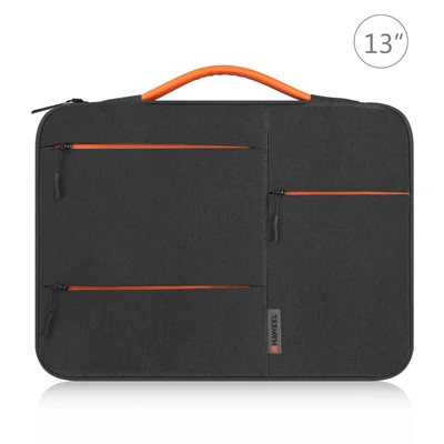 Univerzális laptoptáska, négyrétegű védelem, vízálló, többfunkciós tároló - 13 hüvelykes, Fekete