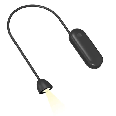 Lehajtható nyakú LED olvasólámpa - Fekete