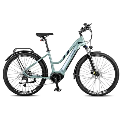 FAFREES FM8 elektromos kerékpár, 27,5 hüvelykes léggumik, 250 W-os középhajtású motor - Zöld