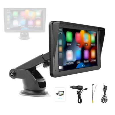 7 hüvelykes autós sztereó MP5 lejátszó, hordozható autós navigációs multimédia lejátszó, FM adó