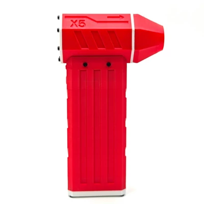 Kézi X5 Jet ventilátor, 130 000 fordulat/perc, 52 m/s szélsebesség, 29 mm-es kefe nélküli motor - Piros