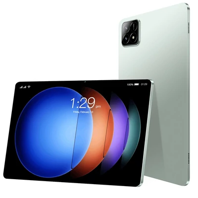 10,1 hüvelykes 1960*1080 nagy tisztaságú táblagép, kettős kamera Android 13, MT6797, 6 GB+128 GB - Zöld