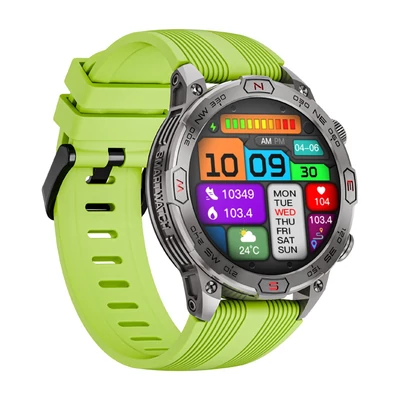 LOKMAT ZEUS 7 PRO okos karkötős sportóra – 1,43 hüvelykes AMOLED teljes érintőképernyős fitneszkövető - Zöld