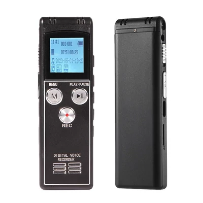 T63 digitális hangrögzítő, 8GB+32GB aktivált felvétel lejátszás, MP3 zenelejátszó mikrofonnal és hangszóróval