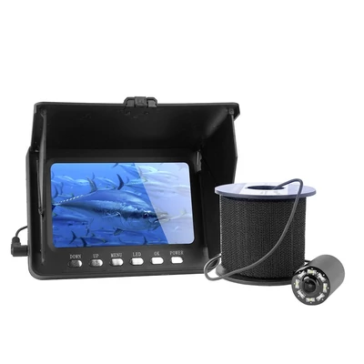 YS-519C 1080P víz alatti horgászkamera hordozható videó halkereső 5 hüvelykes IPS monitorral