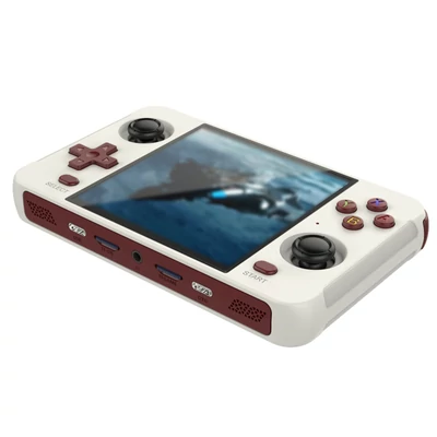 R40S Retro Pocket kézi játékkonzol – 4 hüvelykes IPS képernyő, beépített WIFI 2.4＋Bluetooth, kettős tárhely - Fehér
