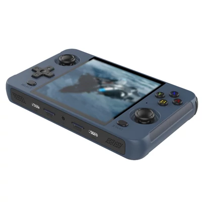 R40S Retro Pocket kézi játékkonzol – 4 hüvelykes IPS képernyő, beépített WIFI 2.4＋Bluetooth, kettős tárhely - Kék