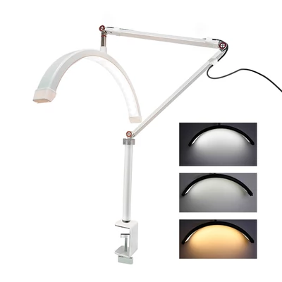 Andoer HD-M3X asztali LED-es videolámpa, félhold alakú kitöltőlámpa - Fehér