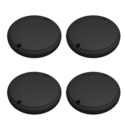Intelligens csomagkereső, kulcskereső – hordozható BT nyomkövetők, amelyek kompatibilisek az Apple Find My szolgáltatással - Fekete, 4 db