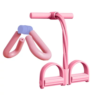 Jóga felszerelés készlet, karzsír karcsúsító / láb gyakorlógép - Pink