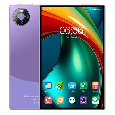 E60 Pro Android 13 táblagép, 10,1 hüvelykes nagy tisztaságú képernyő, 8 GB+128 GB - Lila