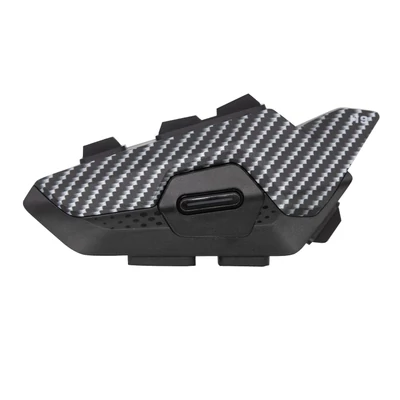 Hysnox H9 motoros sisak, 1000 méteres intercom hatótáv, BT5.1 kihangosító interfon - Karbon, 1 db