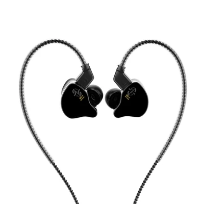 CCZ Melody In-Ear Monitor fülhallgató, zajszűrés, színpadi dinamikus fejhallgató - Fekete, A típus