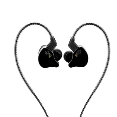 CCZ Melody In-Ear Monitor fülhallgató, zajszűrés, színpadi dinamikus fejhallgató - Fekete, C típus