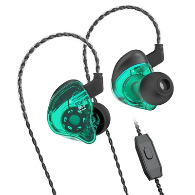 CCZ Melody In-Ear Monitor fülhallgató, zajszűrés, színpadi dinamikus fejhallgató - Zöld, B típus