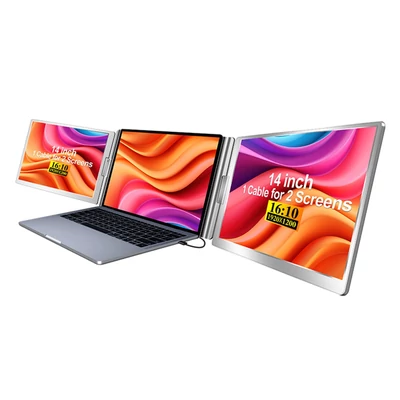 14"-es laptop képernyő-hosszabbító, 1080P FHD 13-17,3"-es laptophoz