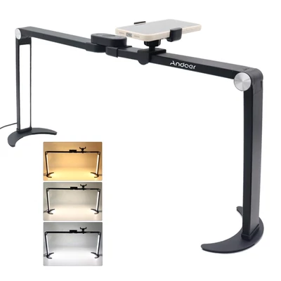 Andoer HD-M21X 35 W összecsukható asztali töltőlámpa köröm asztali lámpához - Fekete