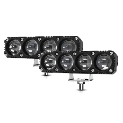 Motorkerékpár spotlámpák, motorkerékpár LED-es menetlámpák (2 db) - 4 lencse