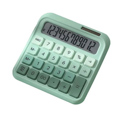 DX-2289 kettős tápegységű színes számológép - Zöld