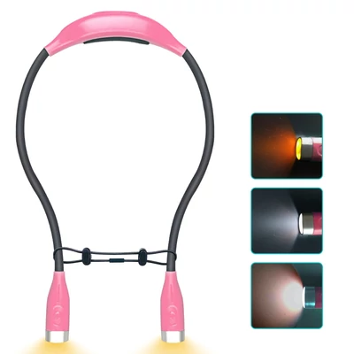 Állítható LED nyaki lámpa - Pink