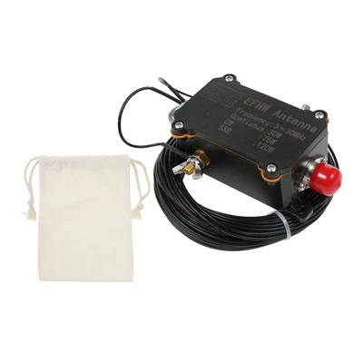 3-30 MHz-es EFHW antenna, tápfeszültség végantenna, 1:49 szélessávú mini rádióantenna