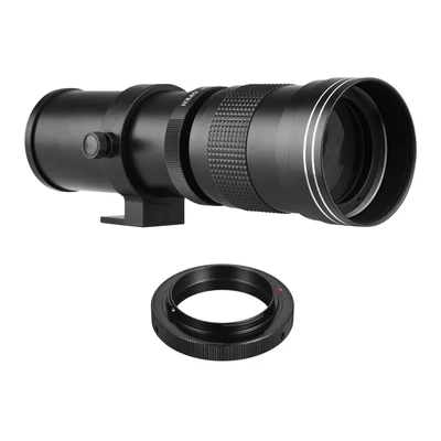 Fényképezőgép, MF szuper teleobjektív, F/8.3-16, 420-800 mm, T2 rögzítő - Fekete