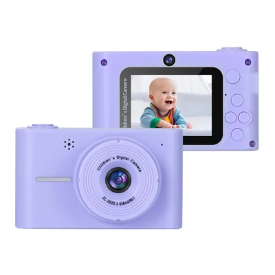 1080P digitális fényképezőgép, 20MP gyerekkamera - Lila