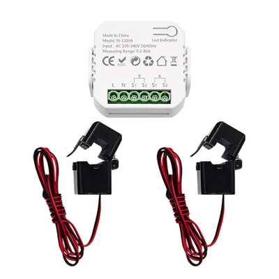 Tuya energiakapcsoló, többfunkciós tápfeszültség / árammérő - ZigBee, 2 db