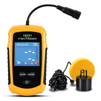 LUCKY színes LCD-képernyős hordozható, vezetékes halkereső