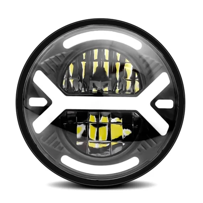 LED motorkerékpár fényszóró 5,75" IP67 vízálló autólámpa DRL/irányjelző/tompított/távolsági