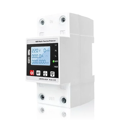 Többfunkciós automatikus visszazáródásvédő, állítható teljesítményű elektromos forrásvédő eszköz - Tuya Wifi verzió