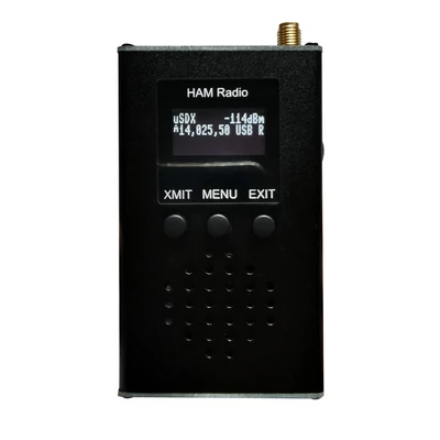 0,5MHz~30MHz uSDX Hordozható Kézi Adóvevő CW AM SSB Tri-Band Mini Rádióamatőr Rövidhullámú Adóvevő 15 20 40M QRP